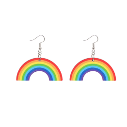 Mini Rainbow Arc Earrings