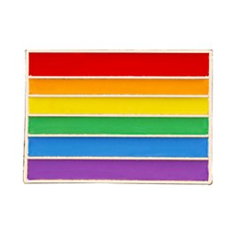 Retro Rainbow Pride Flag Lapel Pin