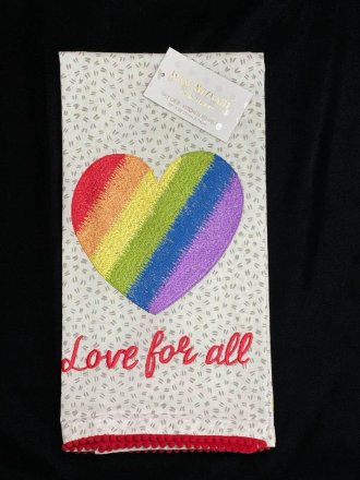 Isaac Mizrahi's Love For All LGBTQ Pride Kitchen Towel (Set of 2)