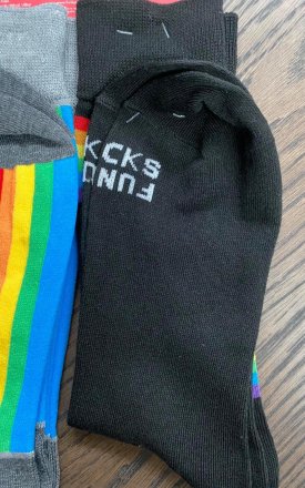 Funky Socks Love Wins Rainbow Socks 2 Pair