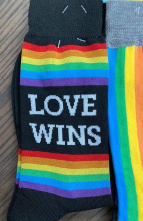 Funky Socks Love Wins Rainbow Socks 2 Pair
