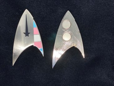 PrideOutlet > Lapel Pins > Star Trek Discovery Inspired Transgender Command  Badge