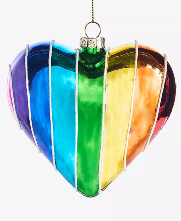 Holiday Lane Love Is Love Rainbow Heart Ornament