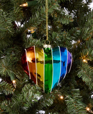 Holiday Lane Love Is Love Rainbow Heart Ornament