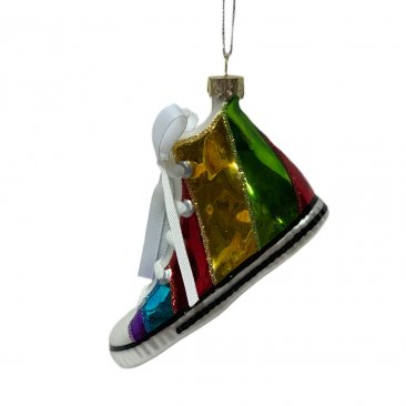 St. Nicholas Square Rainbow High Top Shoe Ornament