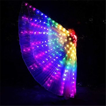 Rainbow LED Butterfly Wings