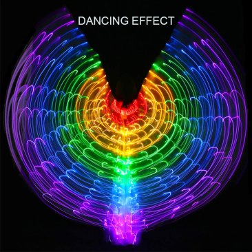 Rainbow LED Butterfly Wings