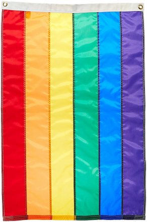 Gay Pride - 6' x 10' Foot Rainbow Sewn Nylon Flag