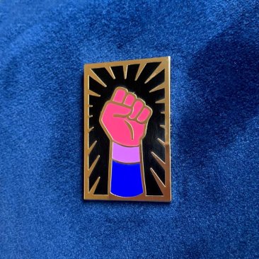 Bisexual Resist Lapel Pin