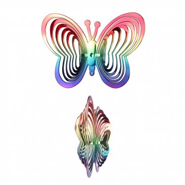 Rainbow Butterfly Wind Spinner