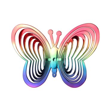 Rainbow Butterfly Wind Spinner