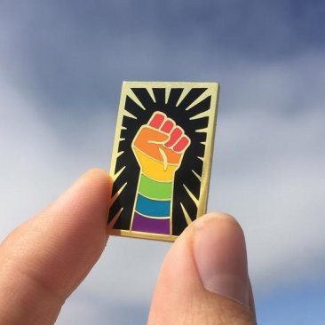 Rainbow Resist Lapel Pin