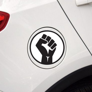 BLM Black Lives Matter Vinyl Circle With Fist Sticker