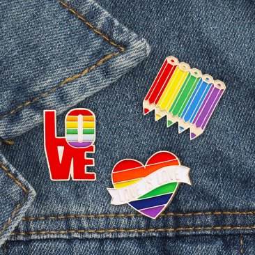 Rainbow Pride Love Lapel Pin