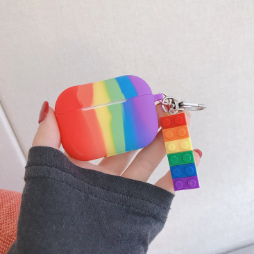 Rainbow Silicone Case For Airpods Pro & Airpods  Case