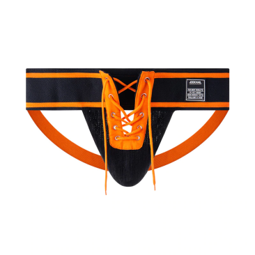 JOCKMAIL 3.15" Waistband Footballer Lace-Up Jockstrap