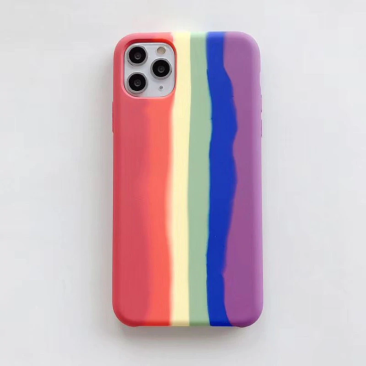 Original Rainbow Liquid Silicone iPhone Case