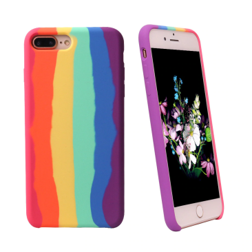 Original Rainbow Liquid Silicone iPhone Case