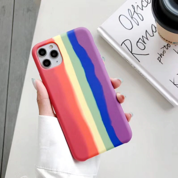 Original Rainbow Liquid Silicone iPhone Case