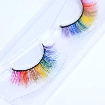 Rainbow Real Mink Eyelashes – 7 Colors of Flawless Fierceness!