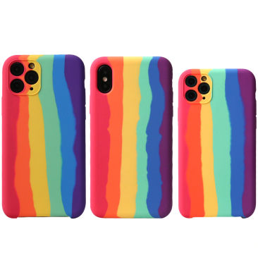 Original Rainbow Liquid Silicone iPhone Case