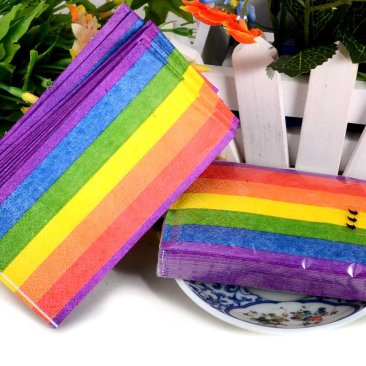 50pk Rainbow Napkins