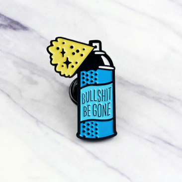 Bullshit Be Gone Lapel Pin