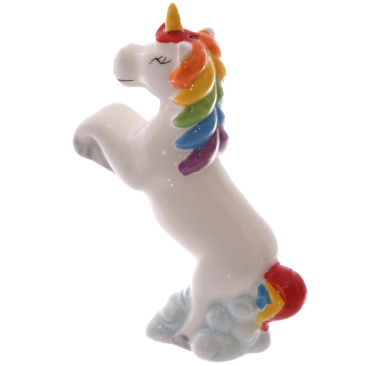 Rainbow Ceramic Collectable Salt and Pepper Set Unicorn