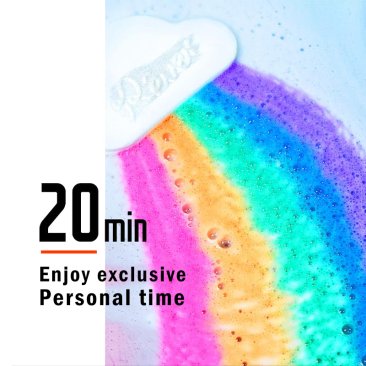 Rainbow Bath Bomb Handmade Essential Oil Moisturizing Bath Salt