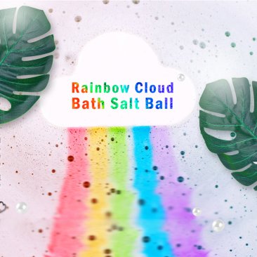 Rainbow Bath Bomb Handmade Essential Oil Moisturizing Bath Salt