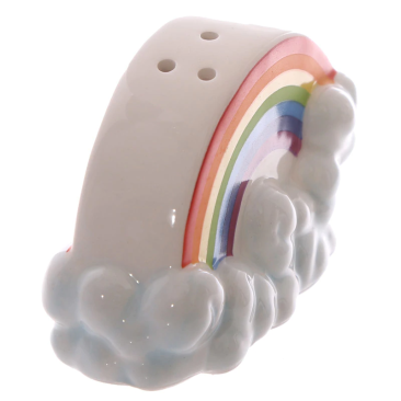 Rainbow Ceramic Collectable Salt and Pepper Set Unicorn