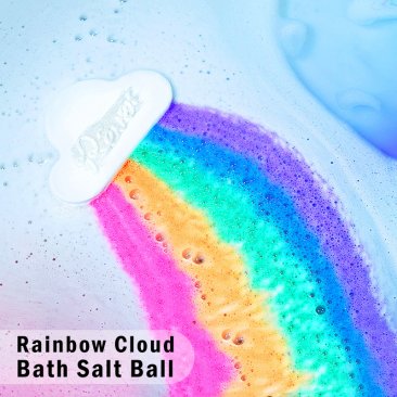 Rainbow Bath Bomb Handmade Essential Oil Moisturizing Bath Salt