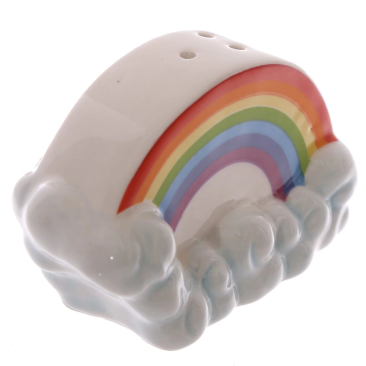 Rainbow Ceramic Collectable Salt and Pepper Set Unicorn