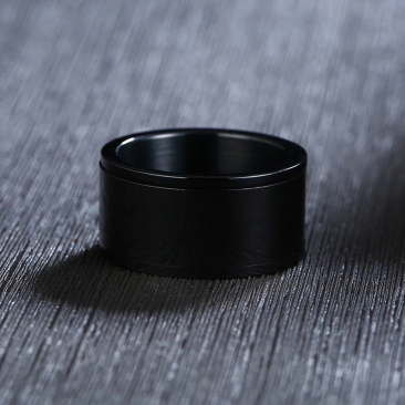 Spinner LOVE ring with Rainbow Inlay in Black