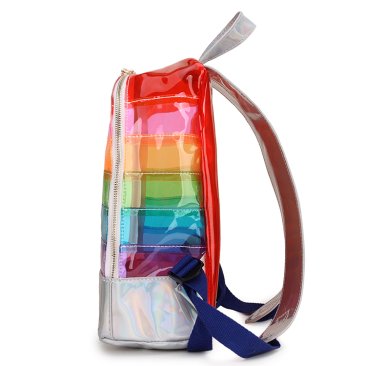 Transparent Rainbow Pride Backpack