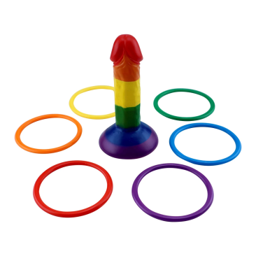 Rainbow Pecker Party Ring Toss