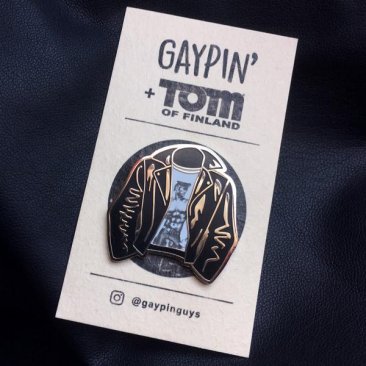 Tom Of Finland Leather Jacket Lapel Pin
