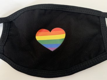 Rainbow Heart Face Mask - Limited Quantity Available NOW SHIPPING