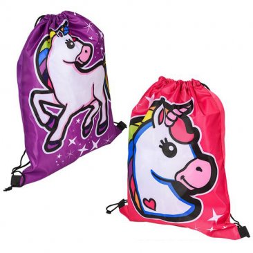 16" Unicorn Draw-string Backpack