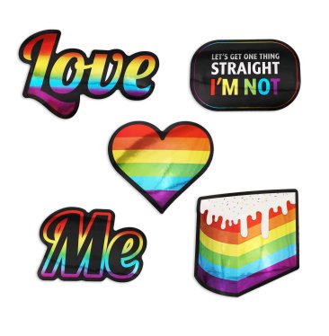 LGBTQ Metallic Sticker Set