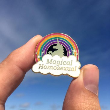 Magical Homosexual Lapel Pin