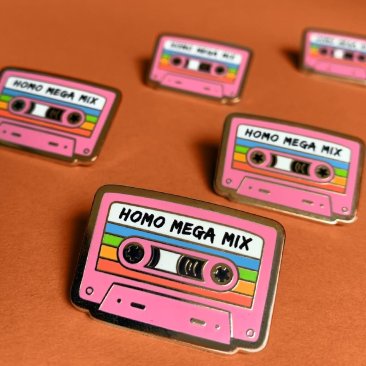 Homo Mega Mix Cassette Pin