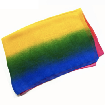 Rainbow Chiffon Scarf