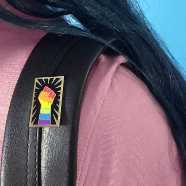 Rainbow Resist Lapel Pin