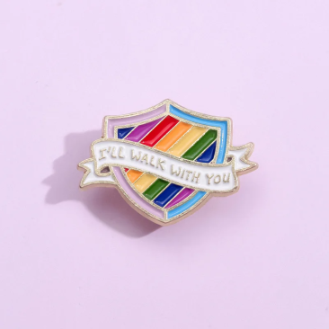 I'll Walk With You Pride Lapel Pin