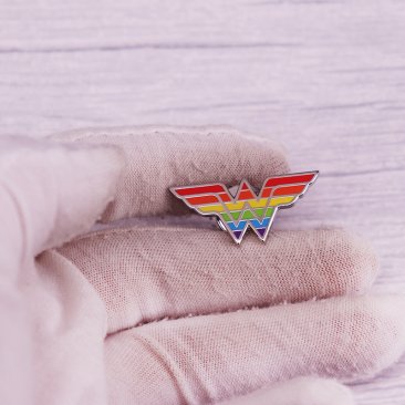 Powerful Woman Rainbow Lapel Pin