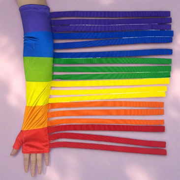 Rainbow Fringe Arm Piece