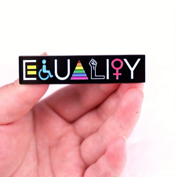 Equality Symbol Lapel Pin – Intersectional Pride Statement Badge