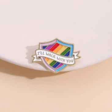 I'll Walk With You Pride Lapel Pin