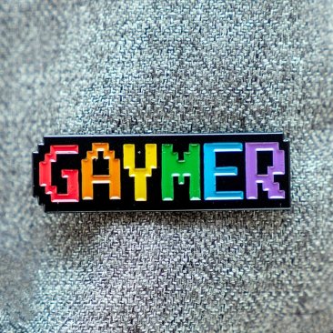 Rainbow GAYMER Lapel Pin